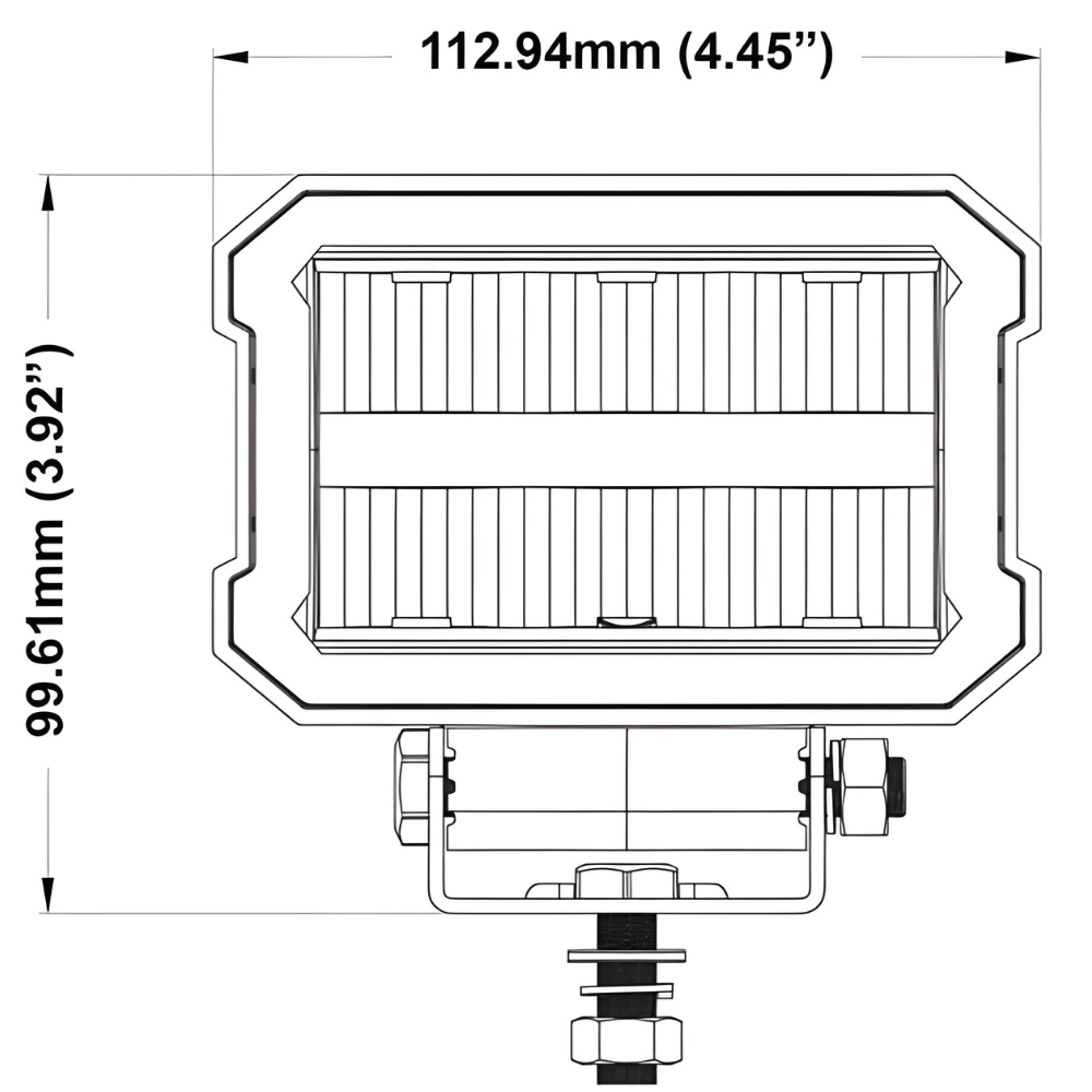 Van Master Qube 12-24V 4000 Lumens Driving Lamp With Dual Position Light