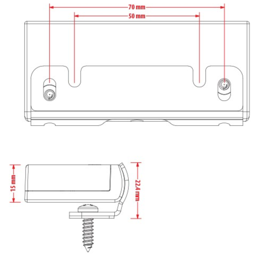 Van Master Atom Discreet R23 Reverse Light