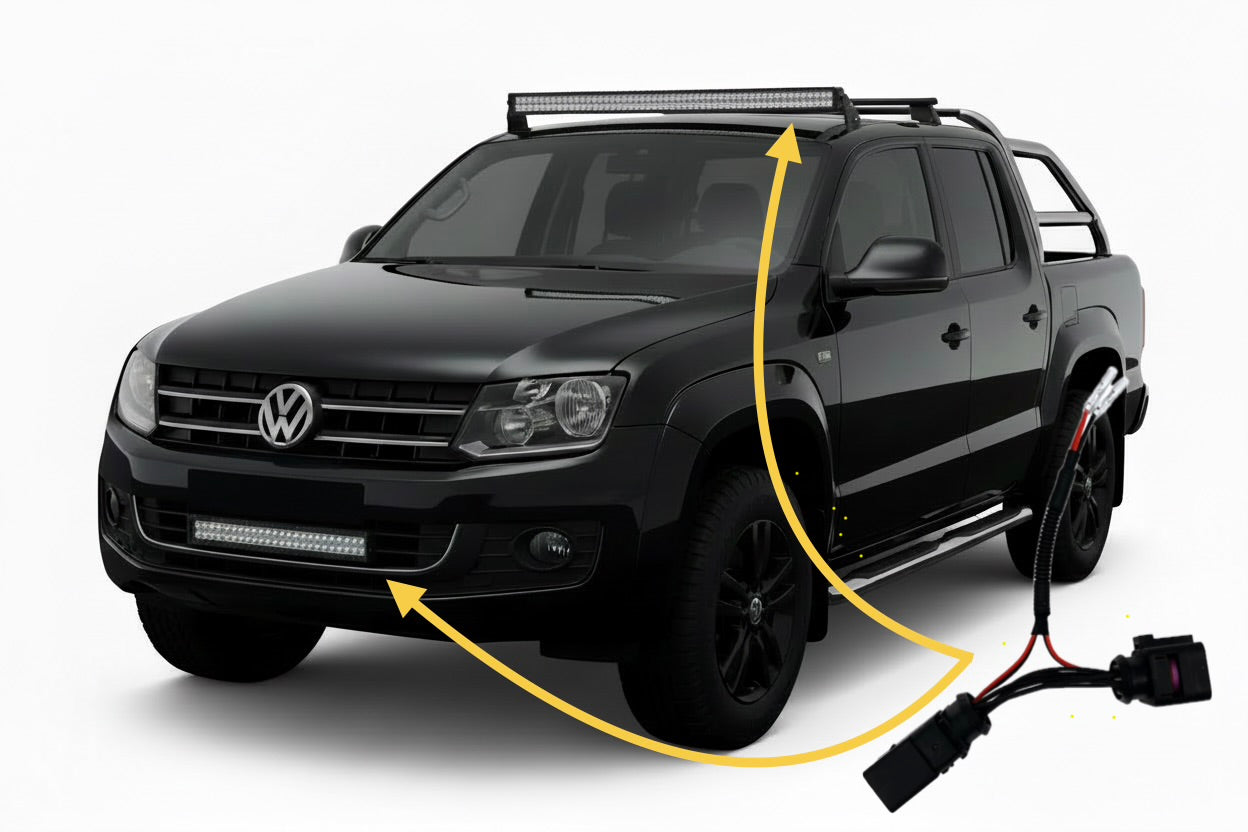 VW Amarok MK1 (2010 - 2020) High Beam Piggyback Loom