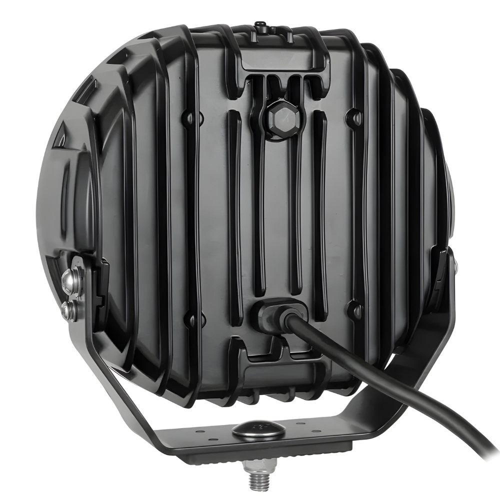 Van Master POWERLUX7+ 7800lm Round 7" Driving Lamp With A Dual Colour Dynamic Position Light and Strobe