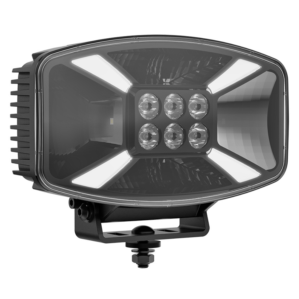 Van Master OVALUX+ Oval Driving Lamp With Amber or White Dynamic Position Light