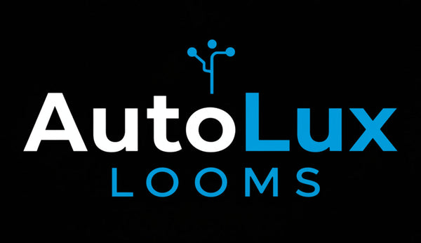 AutoLux Looms logo on a black background