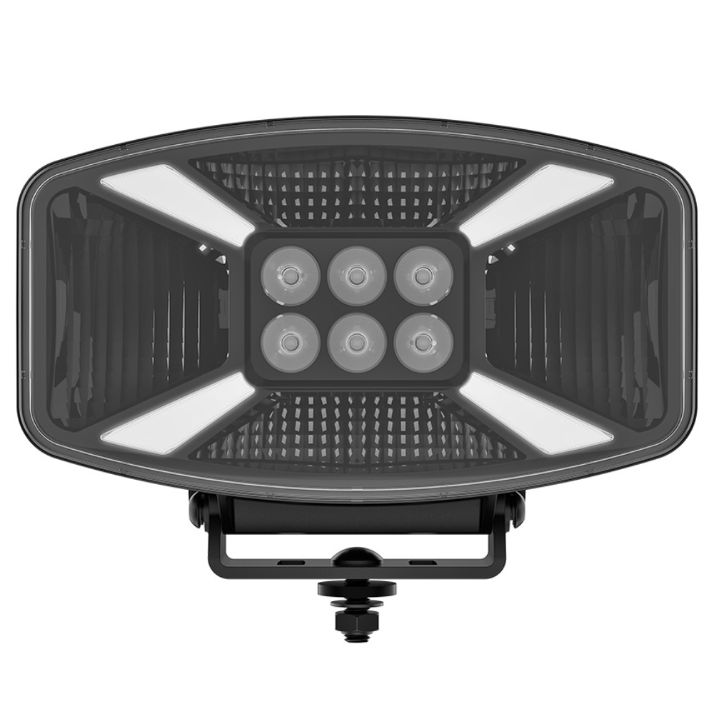 Van Master OVALUX+ Oval Driving Lamp With Amber or White Dynamic Position Light