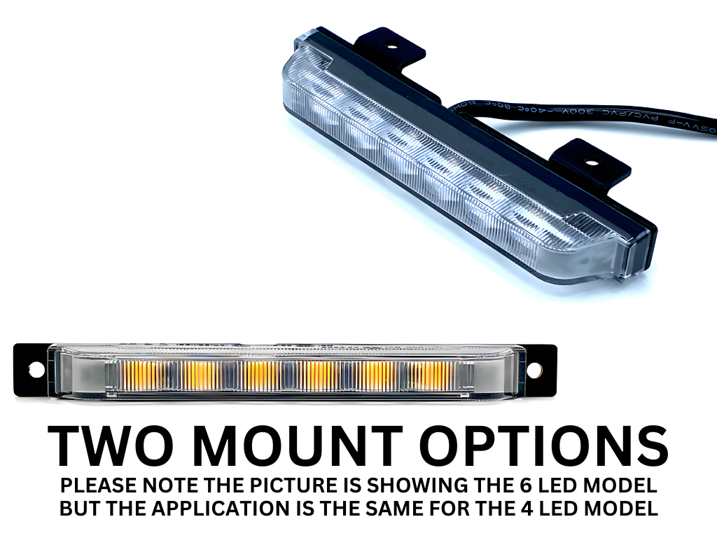 Van Master Slim 4 LED Amber Grill Warning Light