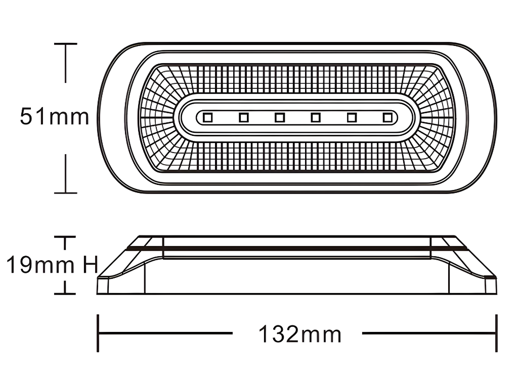 Van Master R65 LED Strobe With Halo