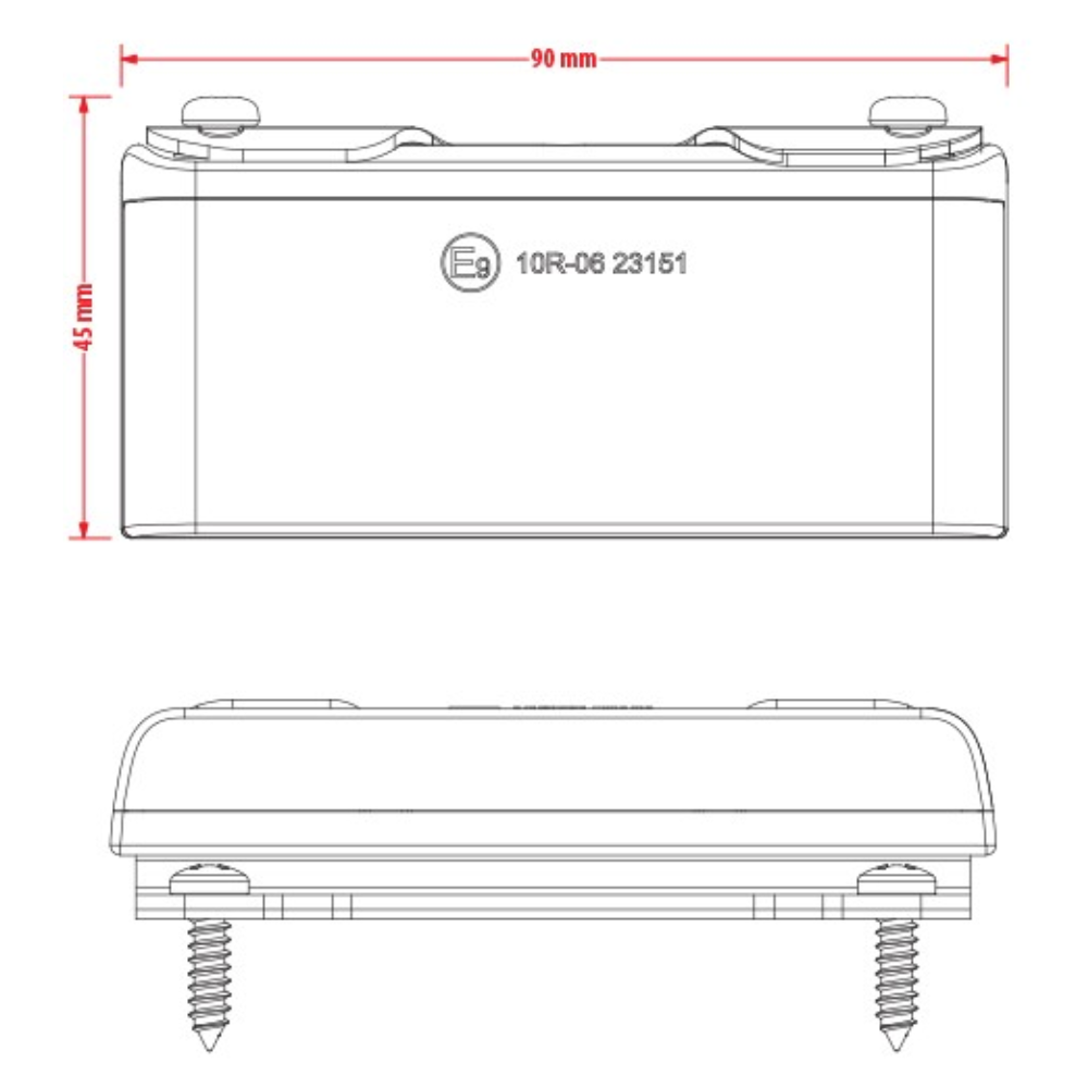 Van Master Atom Discreet R23 Reverse Light