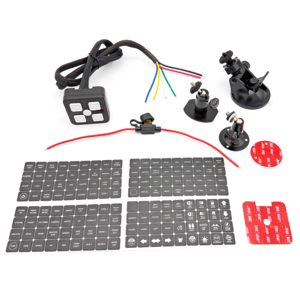 Van Master 12/24v Multi Purpose 4 Way Switch Panel