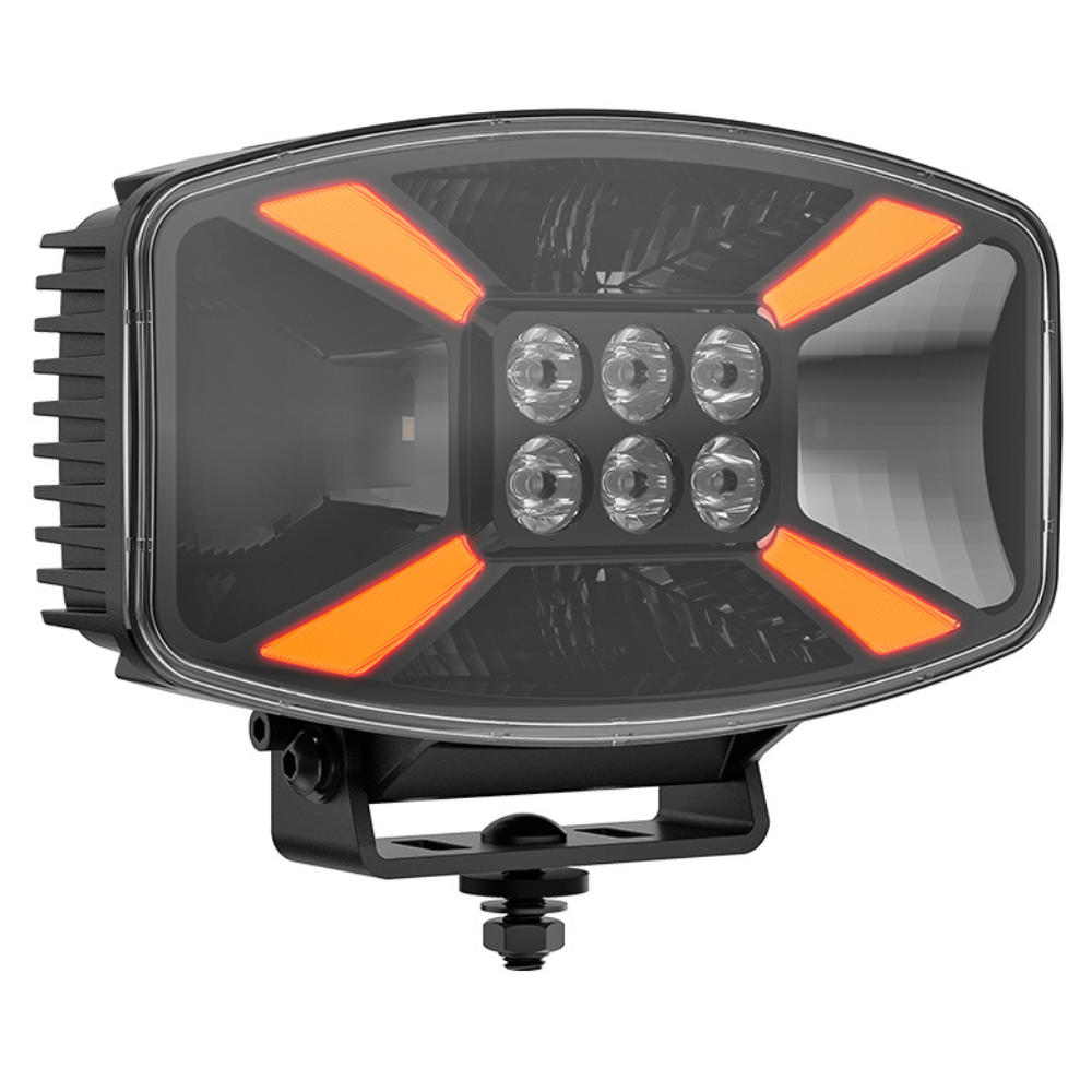 Van Master OVALUX+ Oval Driving Lamp With Amber or White Dynamic Position Light