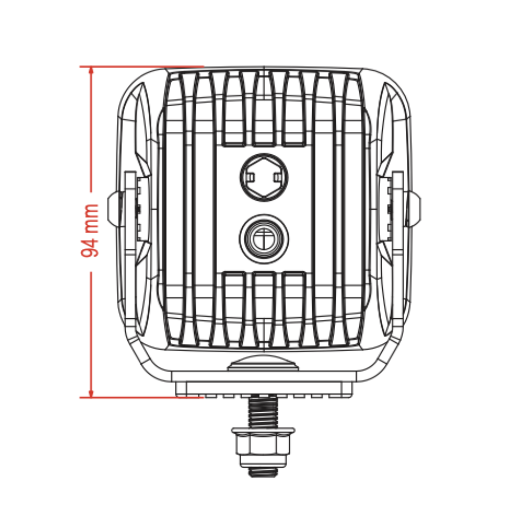 Van Master VMG-STRIKE3 12-24V 4800 Lumens Work Lamp With Dual Position Light